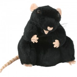 Marionnette Wildlife Rat Noir