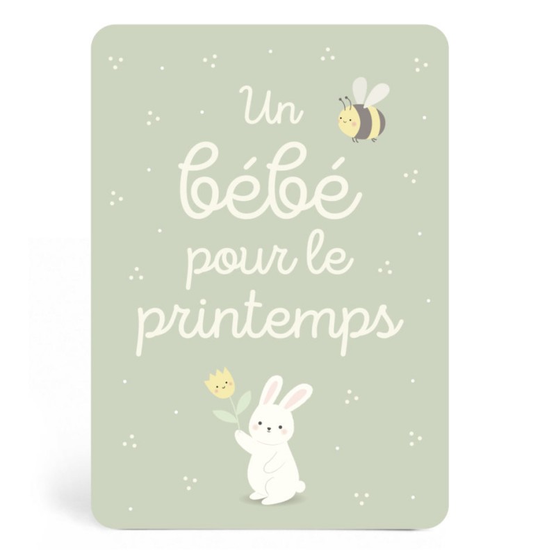 Carte Un Bebe Pour Printemps